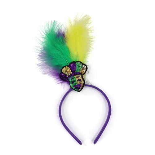 Glitzer-Pailletten-Stirnbänder für Damen, Karneval, Stirnbänder mit Pailletten, Feder für Mädchen, Festival, Tanzparty, Pailletten, Stirnbänder für Mädchen, bunte Pailletten von FOLODA