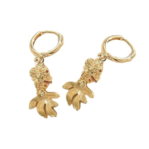 Handgefertigte Fischdesigns Ohrringe Mit Allergiefrägen Leichte Materialien Einzigartige Ohrhörer Perfekt Für Langzeit Verwenden Leichte Dangle Ohrringe von FOLODA
