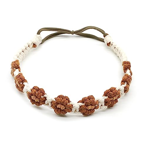 Handgehäkeltes Haarband mit Blume, eleganter Kopfschmuck für Mädchen und Frauen, Party-Kopfbedeckung, modisch, handgefertigt, Haar-Accessoire für Mädchen von FOLODA