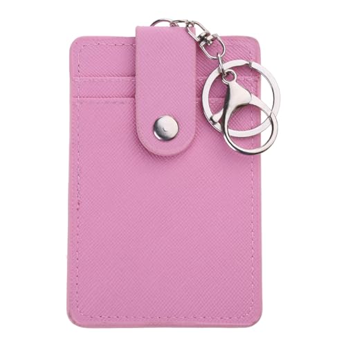Kartenhalter Für Alltägliche Essentielle PU Lederausstattung Hält Schlüsselringe Mehrere Karten Geschäftsreisen Und Pendelkeyrings Frauen von FOLODA