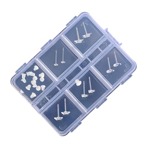 Klare Plastikohrringe Für Empfindliche Haut Bequeme Passform Mit Pilzkopf Rücken Perfekt Für Den Ganzen Tag von FOLODA