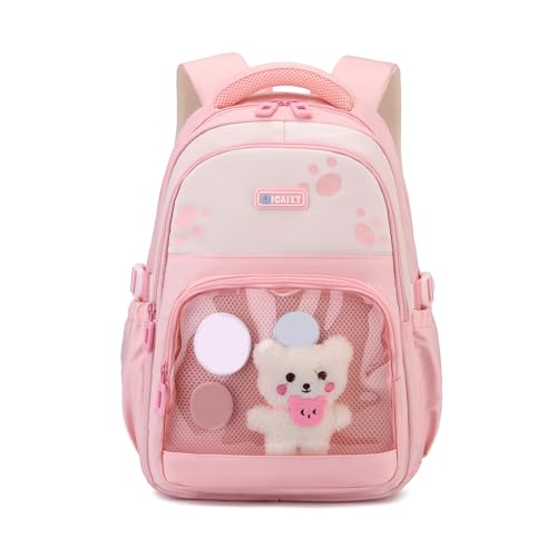 Mädchen Transparente Rucksack Oxford Fabric School Tasche Mit Bequemen Schultergurten Für Teenager Bücher Und Schreibwarenleichter Wirbelsäulenschutz Rucksack von FOLODA