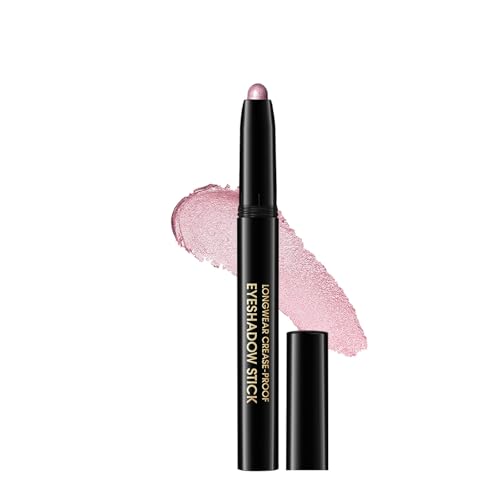 Metallic Lidschattenstock Schimmer Creme Lidschatten Stift Crayon Eye Hellenner Stick Highlighter Make Up Lidschattenstock von FOLODA