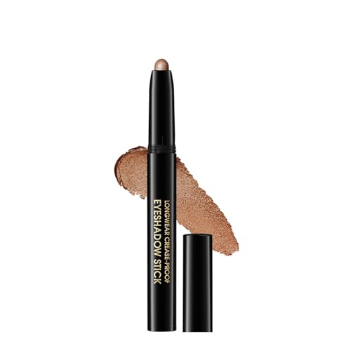 Metallic Lidschattenstock Schimmer Creme Lidschatten Stift Crayon Eye Hellenner Stick Highlighter Make Up Lidschattenstock von FOLODA