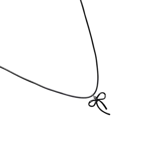 Mode Nach Vorne Bowknot Anhänger Halskette Lebendige Bogenknoten Halskette Elegantes Stapelbares Neckketten Accessoire Für Frauen Besonderer Anlass Schmuck von FOLODA