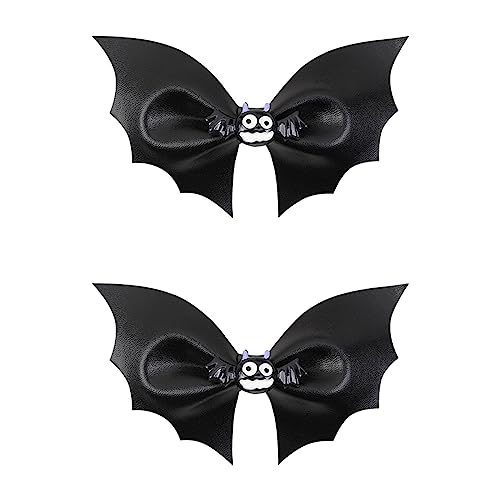 Multifunktionale schwarze Fledermaus-Haarspangen, 1 Paar, Haushaltsparty-Dekoration, Ornament für Teenager-Mädchen, Kopfschmuck, Dekoration, Fledermausflügel, Haarnadel von FOLODA