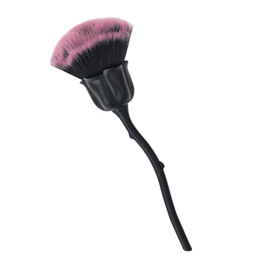 Nägel Kunststaubpulver Entferner Reiniger Pinsel Rose Form Lang Für Nägel Trimmreinigung Make Up Pinsel Werkzeuge Tragbarer Nagel von FOLODA