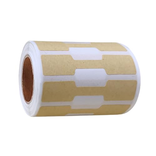 FOLODA Packung 500 Schmuckaufkleber Selbstkleberpreise Display Label Handgefertigte Natürliche Kraftpapieretiketten Für Dekoration Halskette Und Ohrringetiketten von FOLODA