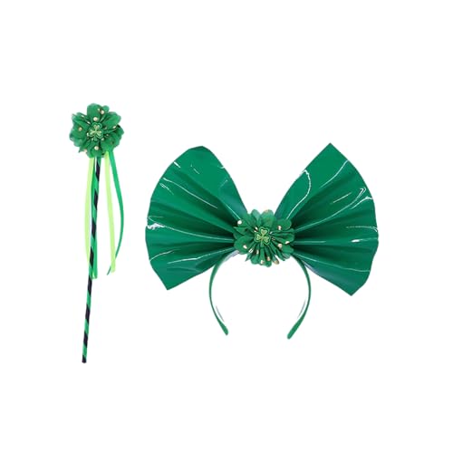 Patrick's Day Stirnband für Erwachsene, glänzend, grün, irische Schleife, Party, Festival, Haarreif für Teenager, Kopfschmuck, irische Stirnbänder für Damen, irische Stirnbänder für Mädchen, irische von FOLODA