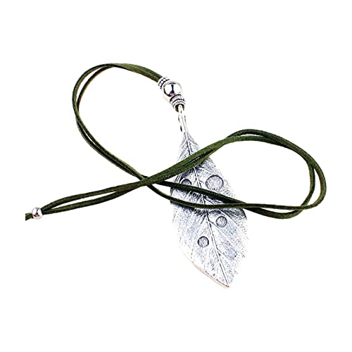 Planet Life Blatt Anhänger Halskette Punk Goth Ethnische Halskette Schmuck Für Frauen Mode Verstellbare Samtseil Choker Planet Blatt Anhänger Halsketten von FOLODA