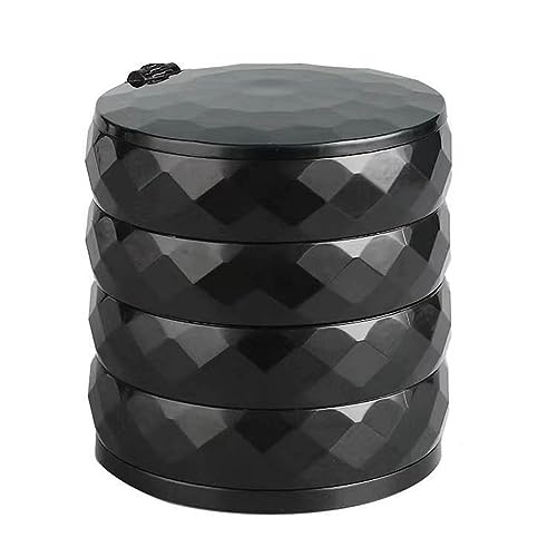 Rotierender Schmuck Organizer Großer Kapazität Mehrschichtschwere Schmuck Lagerung Für Frauen Girl Round Ohrringhalter Home Display Rotierender Organizer Mehrschichtiger von FOLODA