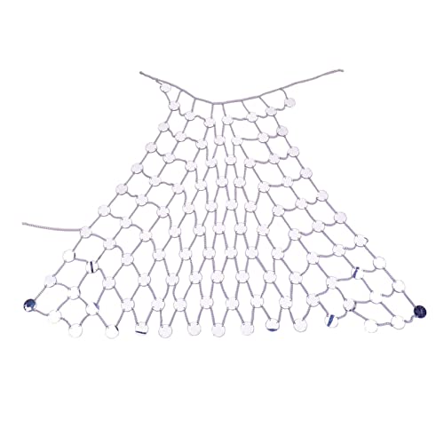 Runde Paillettenkörperketten Weibliche Pailletten BH Bra Ketten Legierungsmaterial Silber/Golden Für Frauen Girls Party Club Bauch Silber von FOLODA