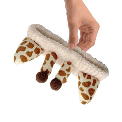 Schöne Stirnbänder Frau Make Up Und Waschen Gesicht Plüsch Giraffe Stirnband Elastisches Haarband Für Frau Mädchen Hautpflege Stirnband Elastische Stirnbänder Für Mädchen Bulk Elastische Stirnbänder von FOLODA