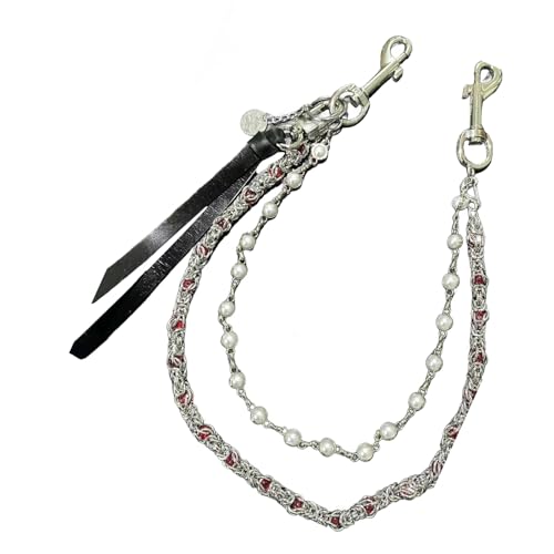 Stilvolle Doppelschicht Perlenhose Kette Handgefertigte Perlenhosen Kette Elegantes Kleidungszubehör Für Männer Und Frauen Handgefertigtem Gürtelschmuck von FOLODA