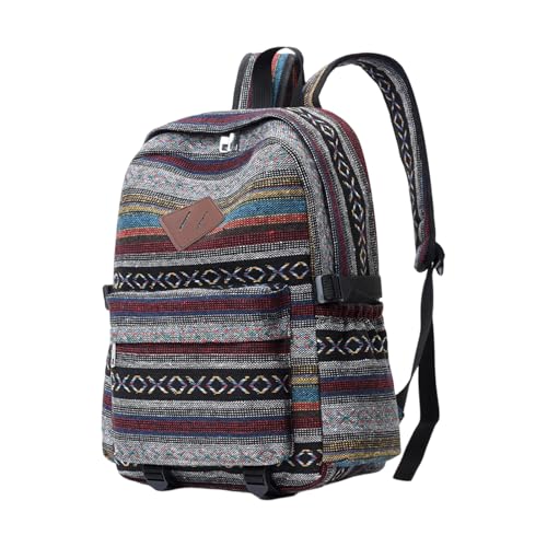 Stilvoller Und Praktischer Rucksack Für Frauen Ethnische Stile Freizeitbuch Tasche Spaicous Für Schulreisen Und Outdoor Aktivitäten Frauen Umhängetasche von FOLODA