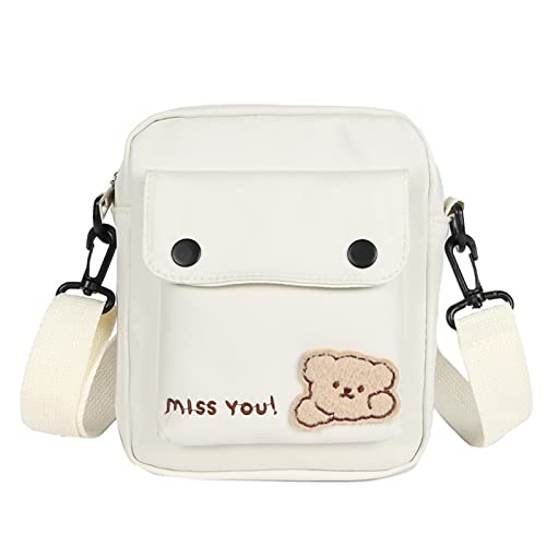 Studenten Cartoon Bären Umhängetasche Crossbody Tasche Einkaufen Dating Small Messenger Satchel Für Mädchen Frauen Frauen Crossbody Niedliche Cartoon Bären Schulter Messenger von FOLODA