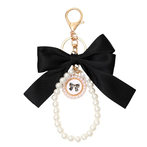 Stylish Bowknot Dekoration Für Rucksack Keyring Mode Keychain Perlen Charm Anhänger Accessoire Geschenk Für Frauen Täglich Verwenden Handtasche Charme von FOLODA
