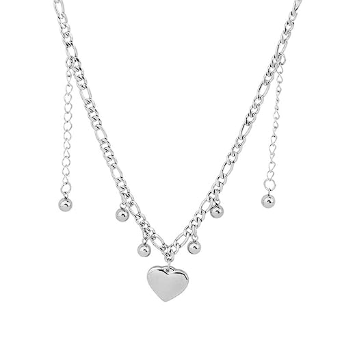 Süße Coole Y2k Quasten Liebe Herz Anhänger Halskette Mode Punk Hip Hop Halskette Für Männer Frauen Schmuckzubehör Accessoires Süße Coole Y2k Quasten Liebe Herz Anhänger Halskette Mode Punk Hip Hop Halskette Für Männer Frauen Schmuckzubehör Accessoires von FOLODA