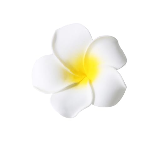 Süße Plumeria-Blumen-Haarspange, Reise-Haarnadel, Entenschnabel-Haarspange für Frauen, SideBangs, Haarstyling-Werkzeug, Blumen-Haarspange von FOLODA