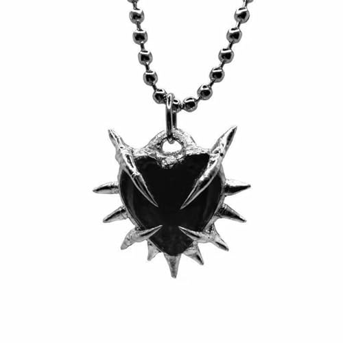 Thorn Heart Anhänger Halskette Handgefertigt Liebesform Neckkette Stylische Schlüsselbeutel Kette Für Frauen Mädchen Modische Schmuck Auffällige Party Accessoire von FOLODA