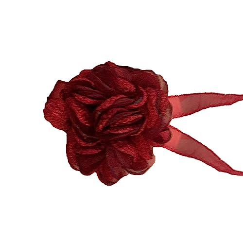 Verstellbares Netz Anhänger Halskette Hand Macht Choker Mode Design Eleganter Blumenschmuck Für Frauen Halskette von FOLODA