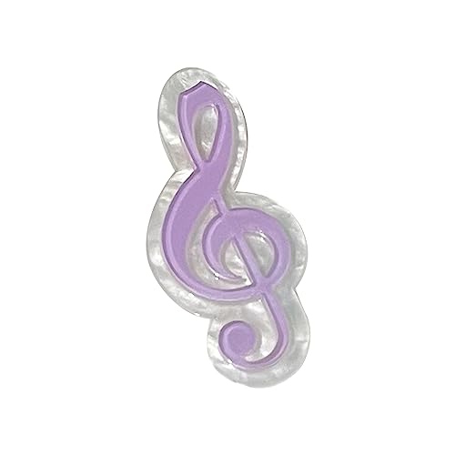 Y2K Hairclip MusicNote Haarnadel für Mädchen, niedliche Bobby-Pin, rutschfeste Haarspangen für Seitenpony, Haar-Accessoires, Harz-Haarspange, modisches Haar-Accessoire von FOLODA