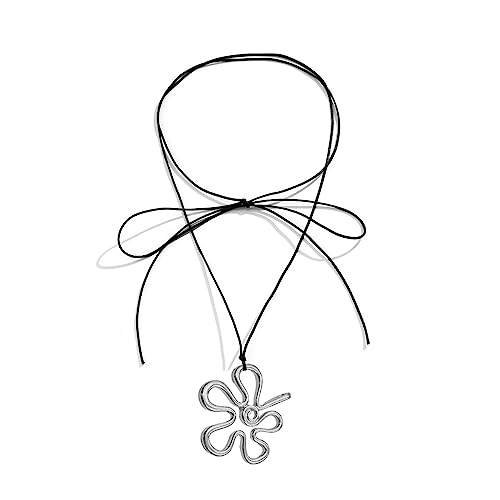 Y2k Unregelmäßige Halskette Halskette Schlüsselbein Kette Kette Halsband Party Schmuck Für Frauen Mädchen Elegante Unregelmäßige Blumenanhänger Mode Statement Statement von FOLODA
