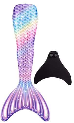 FOLOEO Meerjungfrau Kostüm für Kinder, Teenager & Erwachsene – Fantasie-Outfit mit Flossen-Look für Karneval, Cosplay & Fotoshooting – Größen 110–150 & S/M/L – Nur zur Verkleidung von FOLOEO