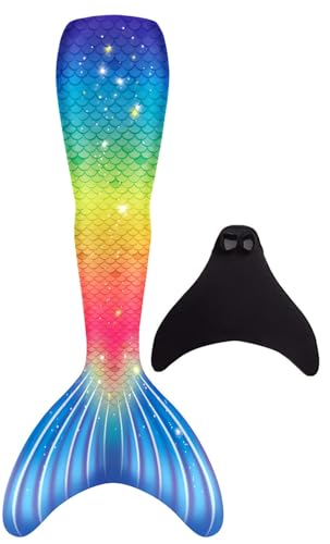 FOLOEO Meerjungfrau Kostüm für Kinder, Teenager & Erwachsene – Fantasie-Outfit mit Flossen-Look für Karneval, Cosplay & Fotoshooting – Größen 110–150 & S/M/L – Nur zur Verkleidung von FOLOEO