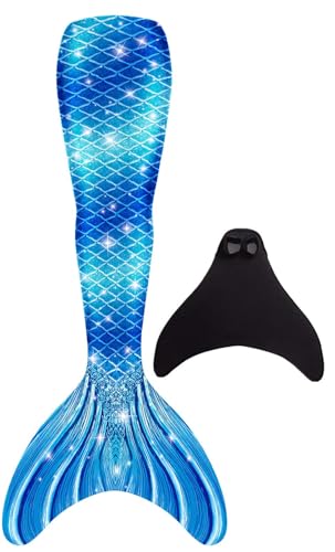 FOLOEO Meerjungfrau Kostüm für Kinder, Teenager & Erwachsene – Fantasie-Outfit mit Flossen-Look für Karneval, Cosplay & Fotoshooting – Größen 110–150 & S/M/L – Nur zur Verkleidung von FOLOEO