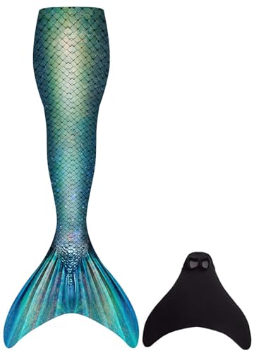 FOLOEO Meerjungfrau Kostüm für Kinder, Teenager & Erwachsene – Fantasie-Outfit mit Flossen-Look für Karneval, Cosplay & Fotoshooting – Größen 110–150 & S/M/L – Nur zur Verkleidung von FOLOEO