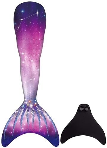 FOLOEO Meerjungfrau Kostüm für Kinder, Teenager & Erwachsene – Fantasie-Outfit mit Flossen-Look für Karneval, Cosplay & Fotoshooting – Größen 110–150 & S/M/L – Nur zur Verkleidung von FOLOEO