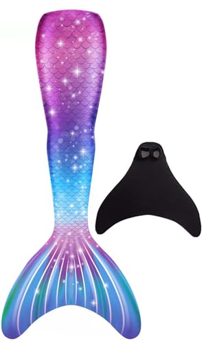 FOLOEO Meerjungfrau Kostüm für Kinder, Teenager & Erwachsene – Fantasie-Outfit mit Flossen-Look für Karneval, Cosplay & Fotoshooting – Größen 110–150 & S/M/L – Nur zur Verkleidung von FOLOEO