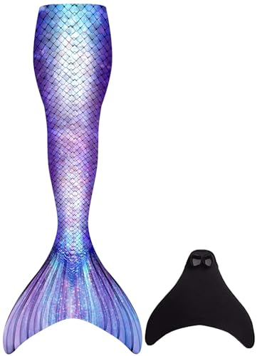 FOLOEO Meerjungfrau Kostüm für Kinder, Teenager & Erwachsene – Fantasie-Outfit mit Flossen-Look für Karneval, Cosplay & Fotoshooting – Größen 110–150 & S/M/L – Nur zur Verkleidung von FOLOEO