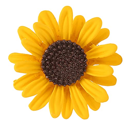 Sonnenblumen-Broschen, Damen-Anstecknadel, elegant, robust, rostfrei, für Anzug, Rucksack von FOLOSAFENAR