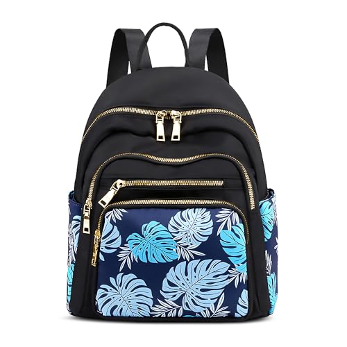 FOLOVEYA Rucksack Damen Elegant Umhängetaschen Wasserdichte Anti Diebstahl Tasche Casual Daypack Multifunktional Frauen Handtasche für Arbeit Reisen Uni Alltag Groß aus Polyester Gelb von FOLOVEYA
