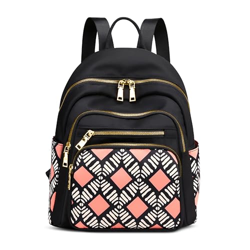FOLOVEYA Rucksack Damen Elegant Umhängetaschen Wasserdichte Anti Diebstahl Tasche Casual Daypack Multifunktional Frauen Handtasche für Arbeit Reisen Uni Alltag Groß aus Polyester Grau von FOLOVEYA