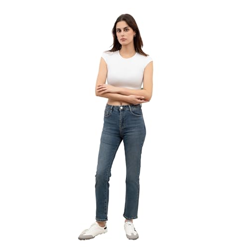 FOLYROSE Straight Blue Jeans – Klassische Blue Jeans mit gerader Passform und zeitlosem Stil FOLYROSE Straight Blue Jeans – Klassische Blue Jeans mit gerader Passform und zeitlosem Stil von FOLYROSE