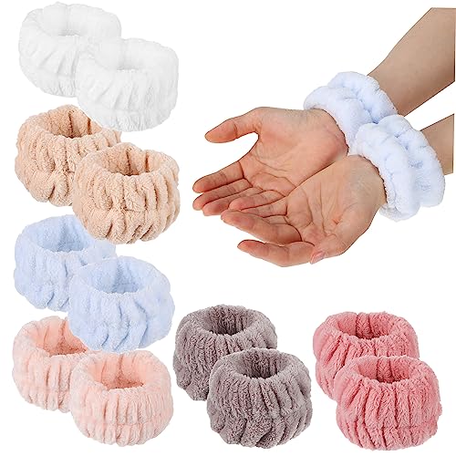 12 Stk Armband abschminken makeup remover Armbänder zum Waschen des Gesichts Gesichtsarmbänder Hautpflegearmbänder für Damen Handgelenkbänder zum Waschen des Gesichts Flanell FOMIYES von FOMIYES