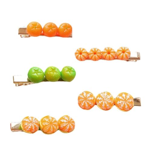 FOMIYES 20 Stk Orange Haarnadel Haarspange Für Frauen Haarspangen Schnappen Seitliche Haarspangen Bananenspangen Für Dickes Haar Neuheit Haarspange Japanisch Mädchen Metall von FOMIYES