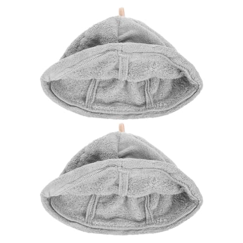 2St trockene Haarkappe Bademütze wasserabsorbierende und schnell trocknende Haarhaube Damenbademantel haarschmuck für damen Damen-Saunahut Herren-Saunahut Korallenvlies Light Grey FOMIYES 2St trockene Haarkappe Bademütze wasserabsorbierende und schnell trocknende Haarhaube Damenbademantel haarschmuck für damen Damen-Saunahut Herren-Saunahut Korallenvlies Light Grey FOMIYES von FOMIYES