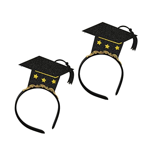 FOMIYES Stirnband Für Damen – Abschlussmütze Verziertes Haarband Bachelor-hut-haarband Modischer Kopfschmuck Mini-hut-stirnband von FOMIYES