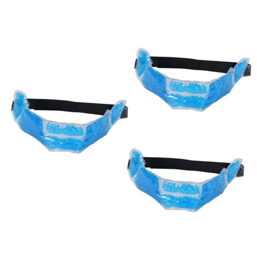 3 Stk kühlende Gelpflaster kopftuch kopftücher kopfhandtuch blea Stirnband headpiece kapuzenhandtuch erfrischungstücher Kühlpaste Aufkleber zur Sommerkühlung kühle Paste Blue FOMIYES von FOMIYES