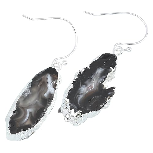 FOMIYES 1 Paar Achat Ohrhänger für Damen Einzigartige Ohrringe mit Natürlichem Achat Festliche Anlässe Stilvolle Ohraccessoires in Zufälligem Design von FOMIYES