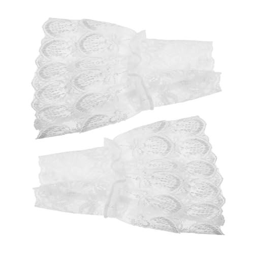 FOMIYES Damen-rüschenmanschetten Spitze Abnehmbare Gefälschte Ärmel Modisches Manschetten- Polyester Zarte Kunstärmel-dekoration von FOMIYES