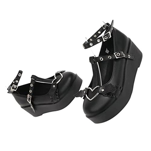 FOMIYES 1 Paar Damen Plateau Schuhe Süße mit Keilabsatz Bequeme PU Lederschuhe für Partys Festivals FOMIYES 1 Paar Damen Plateau Schuhe Süße mit Keilabsatz Bequeme PU Lederschuhe für Partys Festivals von FOMIYES