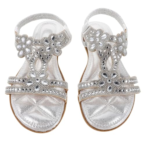 FOMIYES 1 Paar Damen-strass-sandalen: Glitzernde, Juwelenbesetzte Sommerschuhe – Bling-fashion-sandalen – Bequeme Schuhe Zum Einkaufen Und Reisen, Größe: 40 von FOMIYES