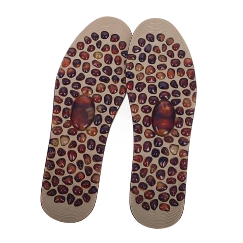 FOMIYES Schuhpolster Für Komfort Fußmassage-einlegesohlen Akupressur-fersenpolster Für Damen Kieselstein-einlegesohlen – Druckentlastung 1 Paar von FOMIYES