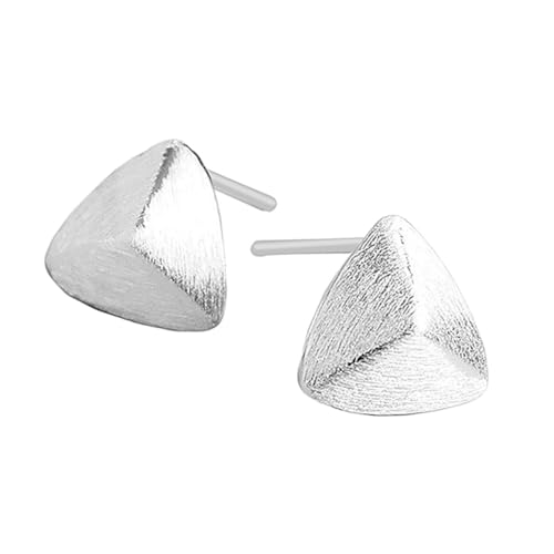 FOMIYES Dreieck Ohrringe Aus Silber Ohrstecker Mit Dreiecksform Kreative Form Ohrhänger Haltbares Vergilbendes Material von FOMIYES