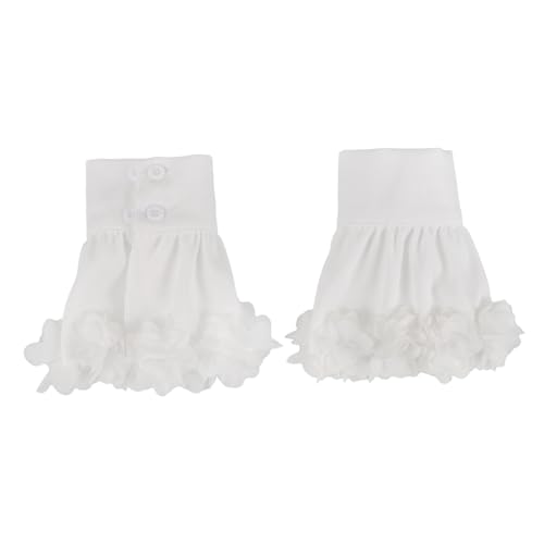 FOMIYES 1paar Kreative Französische Blumenärmel Mit Abnehmbaren Fake-manschetten Chiffon-dekoration Für Besondere Anlässe Für Partys Und Festliche Events von FOMIYES